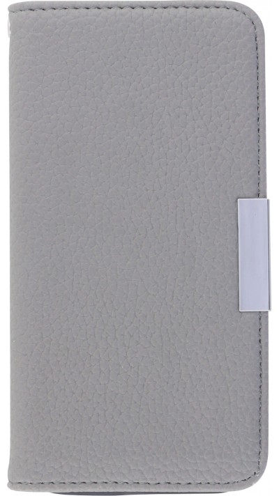 Hülle iPhone 12 / 12 Pro - Flip Magnet - Grau
