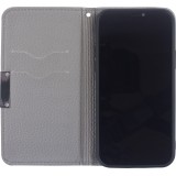 Fourre iPhone 12 / 12 Pro - Flip Magnet - Gris