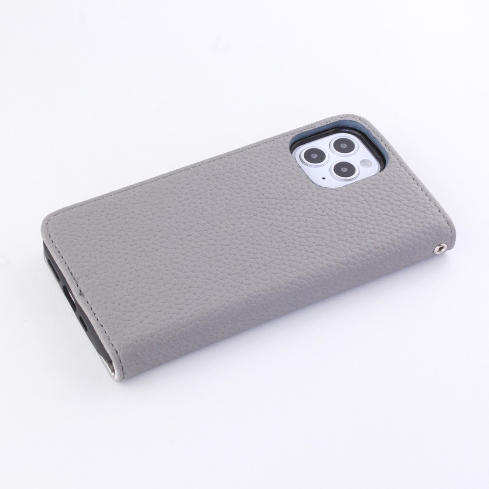 Fourre iPhone 12 / 12 Pro - Flip Magnet - Gris
