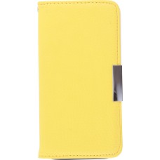 Hülle iPhone 12 / 12 Pro - Flip Magnet - Gelb