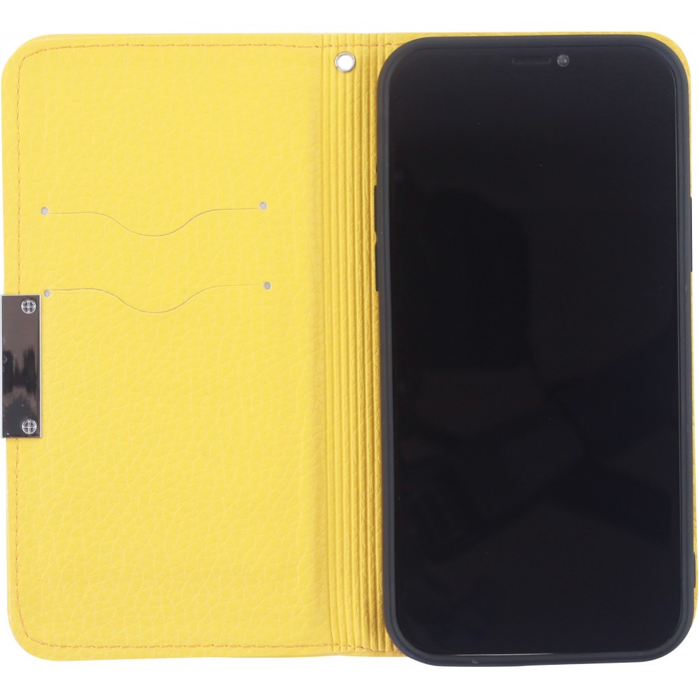 Fourre iPhone 12 / 12 Pro - Flip Magnet jaune