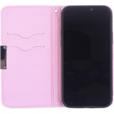 Fourre iPhone 12 / 12 Pro - Flip Magnet - Rose