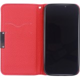 Fourre iPhone 12 Pro Max - Flip Magnet - Rouge