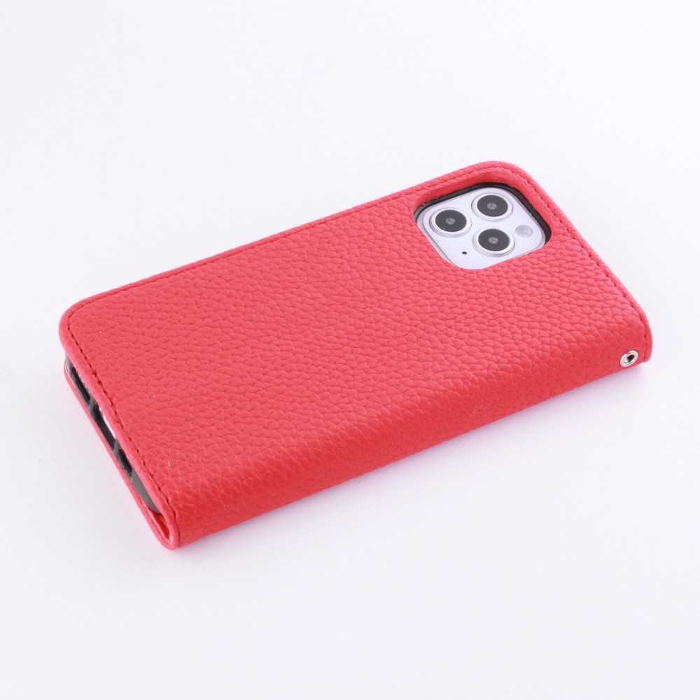 Fourre iPhone 12 / 12 Pro - Flip Magnet - Rouge