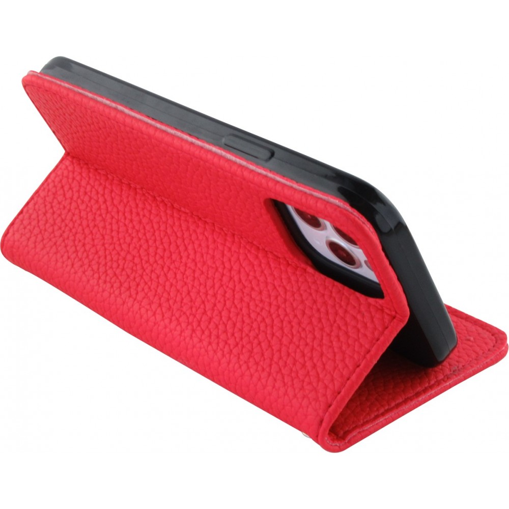 Hülle iPhone 12 / 12 Pro - Flip Magnet - Rot