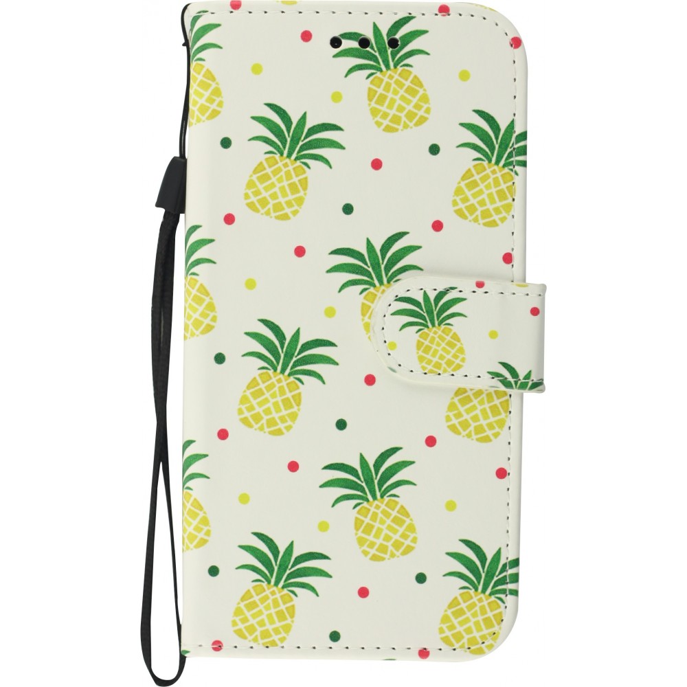 Fourre iPhone 11 - Flip ananas pattern