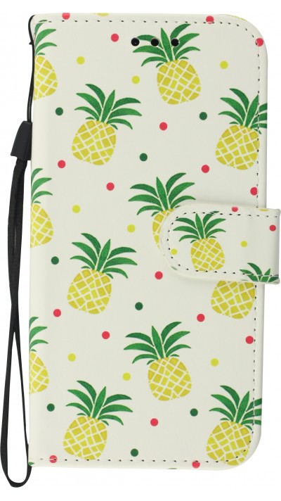 Fourre iPhone 11 - Flip ananas pattern