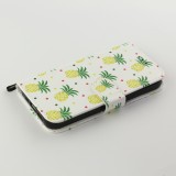 Fourre iPhone 12 / 12 Pro - Flip ananas pattern