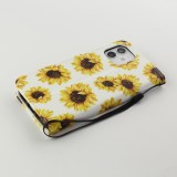 Fourre iPhone 11 - Flip fleurs tournesol