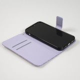 iPhone 13 Pro Max Case Hülle - Premium Flip Wallet Kautschuk oriental Muster mit Magnetverschluss - Hellviolett