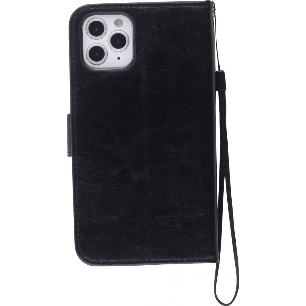 iPhone 13 Pro Max Case Hülle - Premium Flip - Schwarz