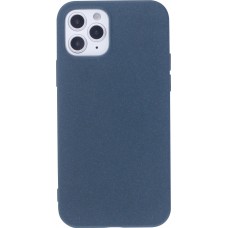 Coque iPhone 12 / 12 Pro - Silicone Mat Rude - Bleu