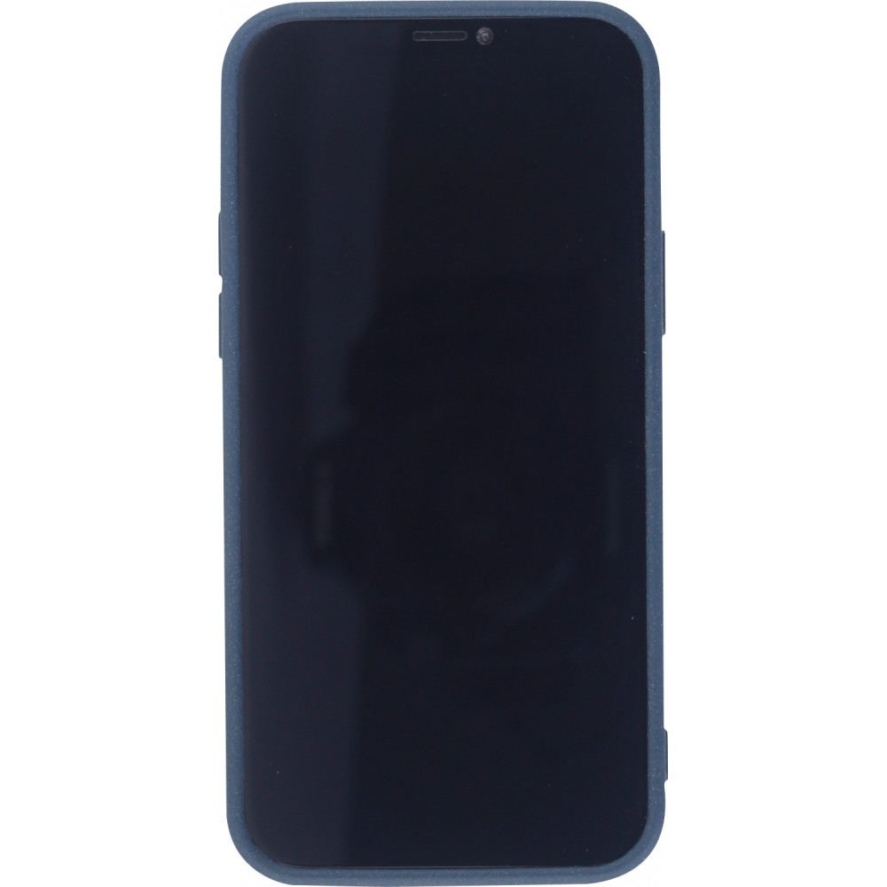 Coque iPhone 12 / 12 Pro - Silicone Mat Rude - Bleu