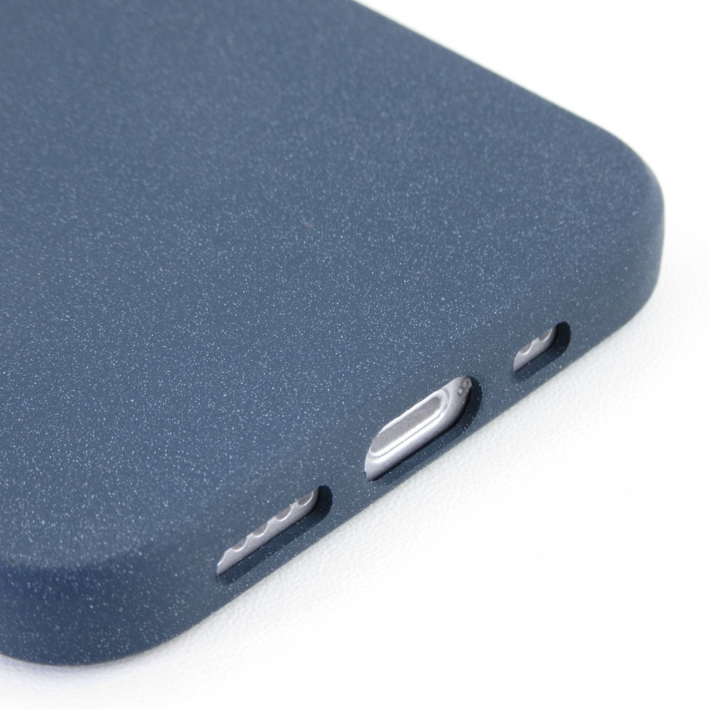 Coque iPhone 12 / 12 Pro - Silicone Mat Rude - Bleu