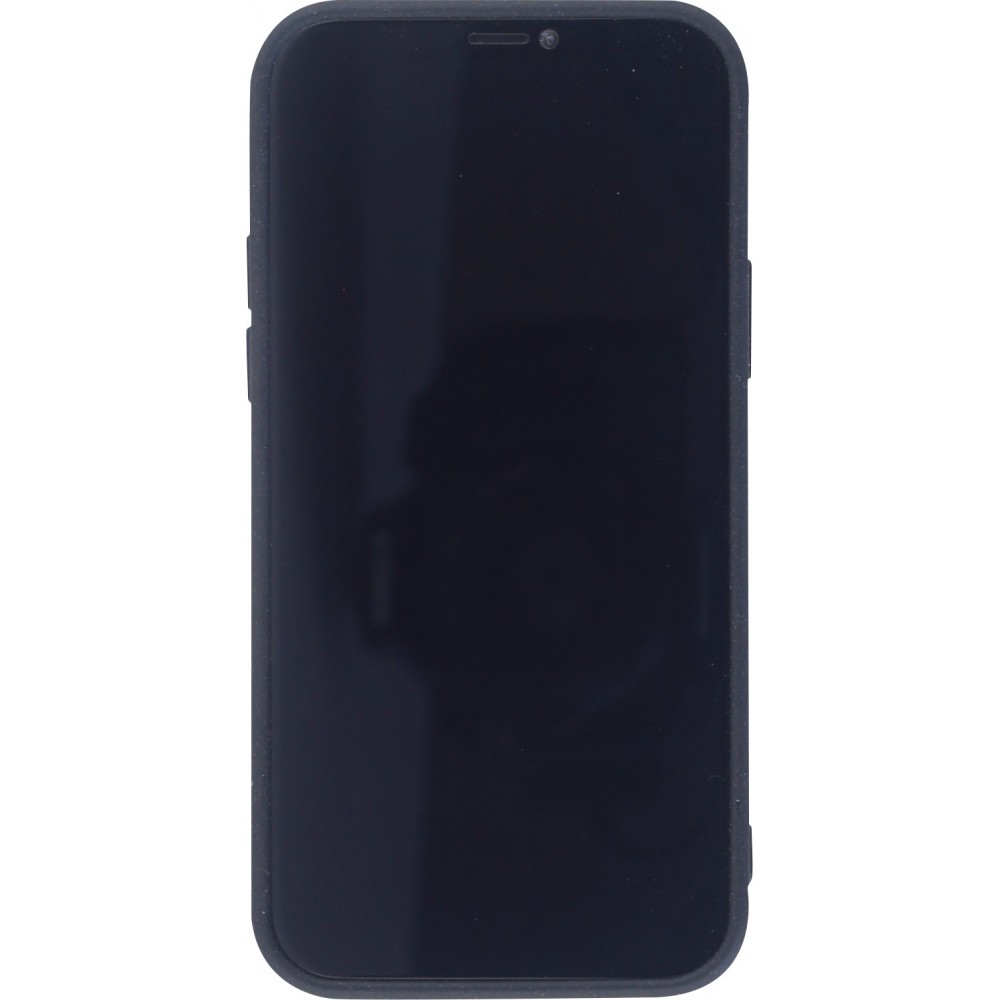 Coque iPhone 12 Pro Max - Silicone Mat Rude - Noir