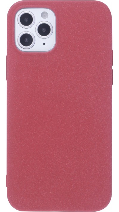 Coque iPhone 12 / 12 Pro - Silicone Mat Rude - Rouge