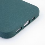iPhone 13 Pro Max Case Hülle - Silikon Mat Rau - Dunkelgrün