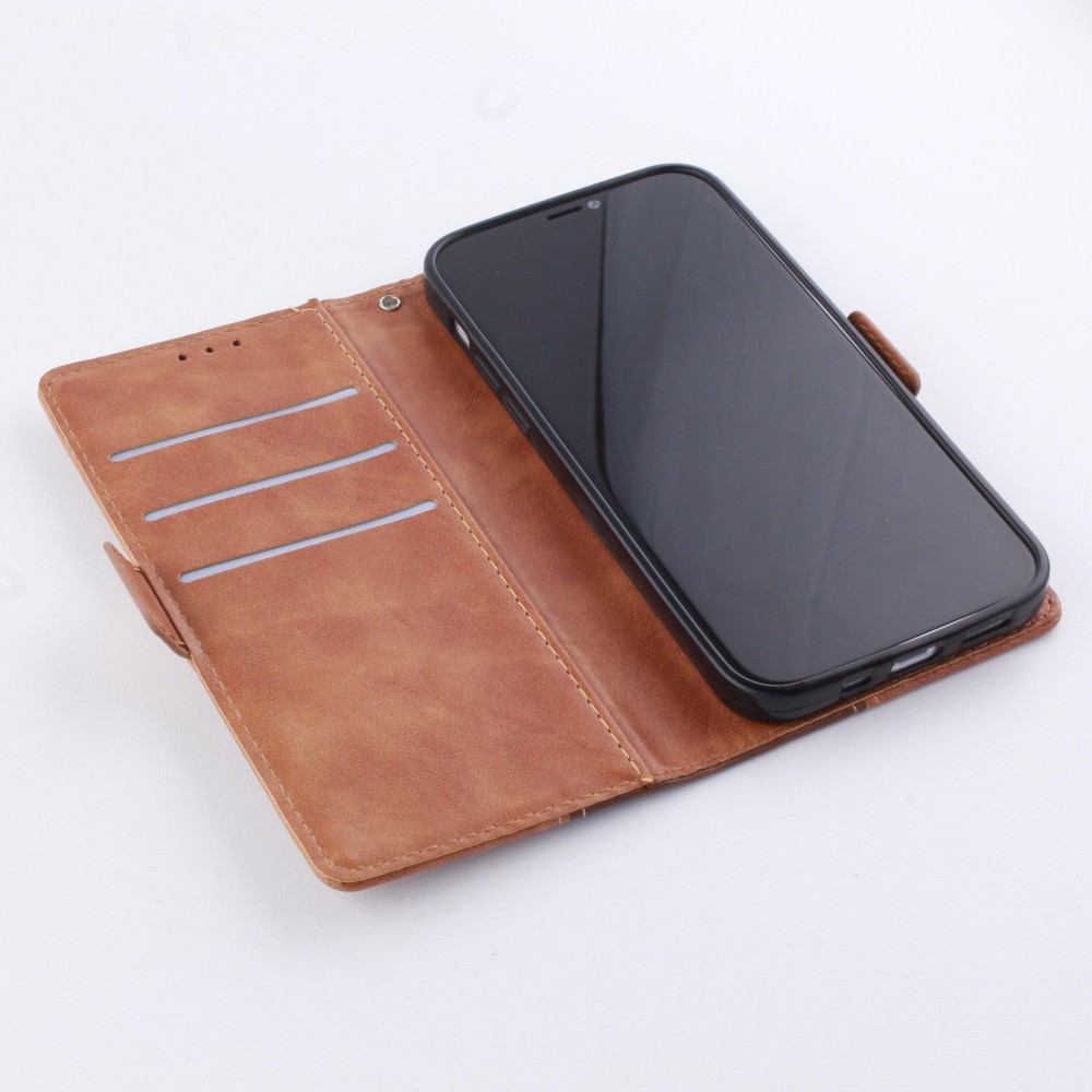 Fourre iPhone 12 Pro Max - Wallet Duo  - Brun