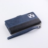 Fourre iPhone 12 Pro Max - Wallet Duo noir - Bleu