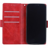 Fourre iPhone 12 Pro Max - Wallet Duo noir - Rouge