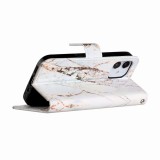 Hülle iPhone 13 - Flip Marble - Weiss