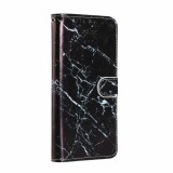 Fourre iPhone 12 Pro Max - Flip Marble - Noir