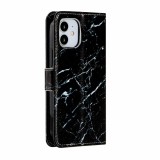 Hülle iPhone 11 - Flip Marble - Schwarz