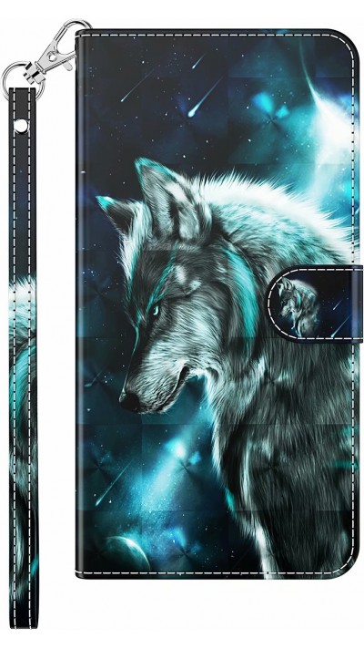 Fourre iPhone 13 mini - 3D Flip Wolf Universe