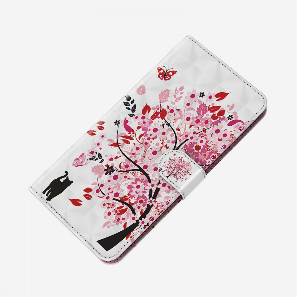 Fourre iPhone 13 Pro Max - 3D Flip arbre en fleur