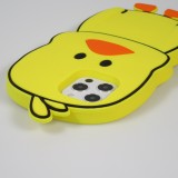 Fourre iPhone 12 Pro Max - Coque amusante 3D petit canard mignon - Jaune