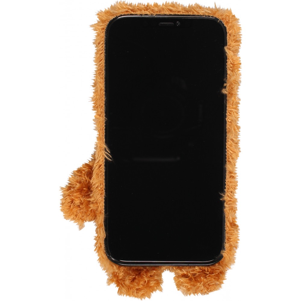 Fourre iPhone 12 Pro Max - Ours en peluche doux - Brun