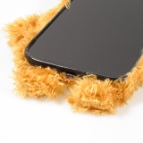 Fourre iPhone 12 Pro Max - Ours en peluche doux - Brun