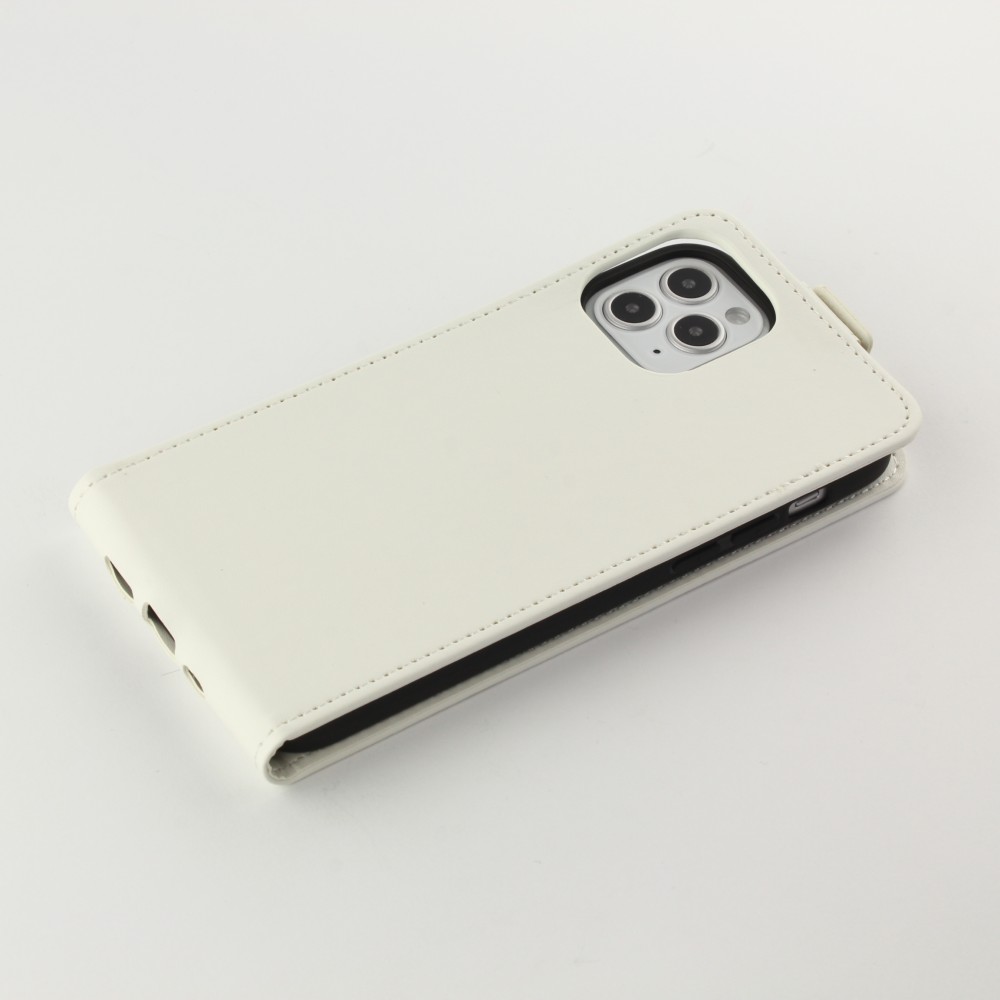 Fourre iPhone 11 Pro - Vertical Flip - Blanc