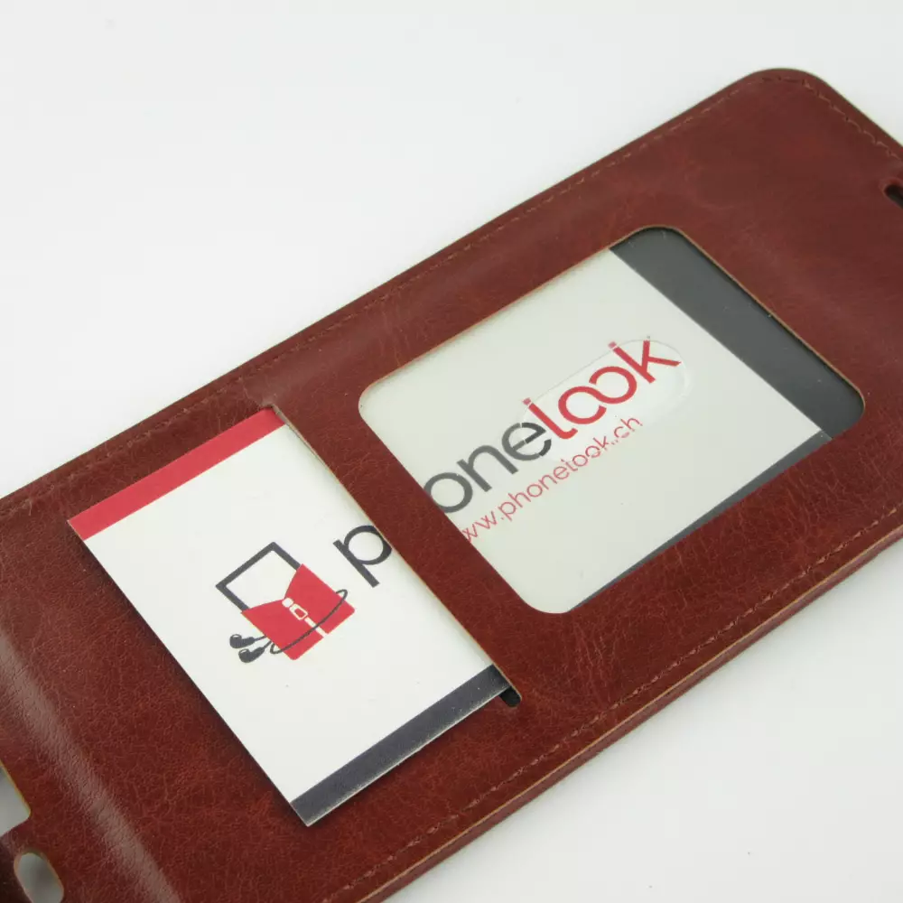 Fourre iPhone 11 Pro - Vertical Flip - Brun