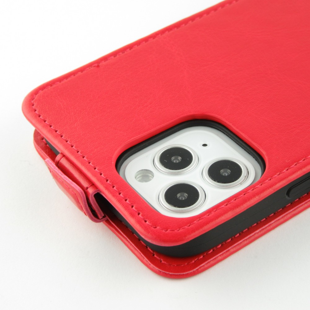 Hülle iPhone 11 Pro - vertikal Flip - Rot