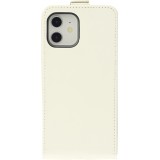 Fourre iPhone 12 mini - Vertical Flip - Blanc