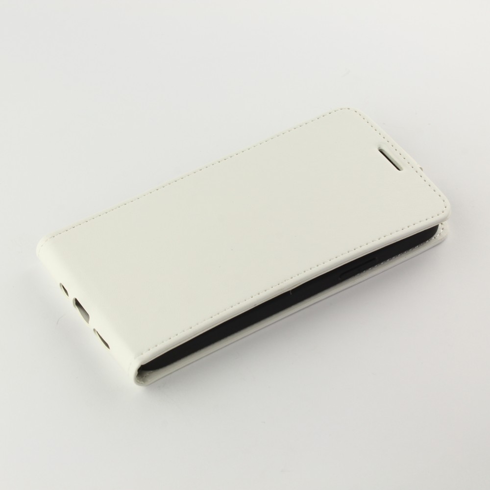 Fourre iPhone 12 mini - Vertical Flip - Blanc