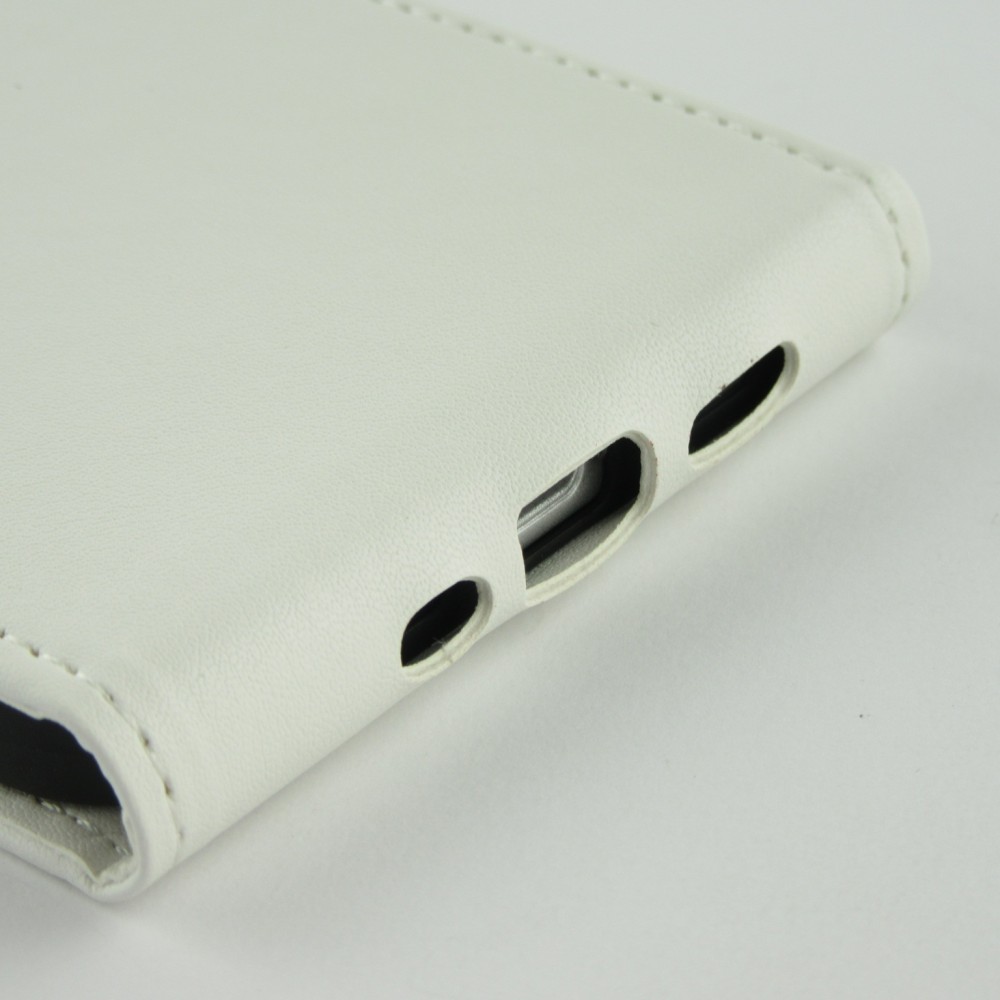 Fourre iPhone 12 mini - Vertical Flip - Blanc