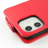 Fourre iPhone 12 mini - Vertical Flip - Rouge
