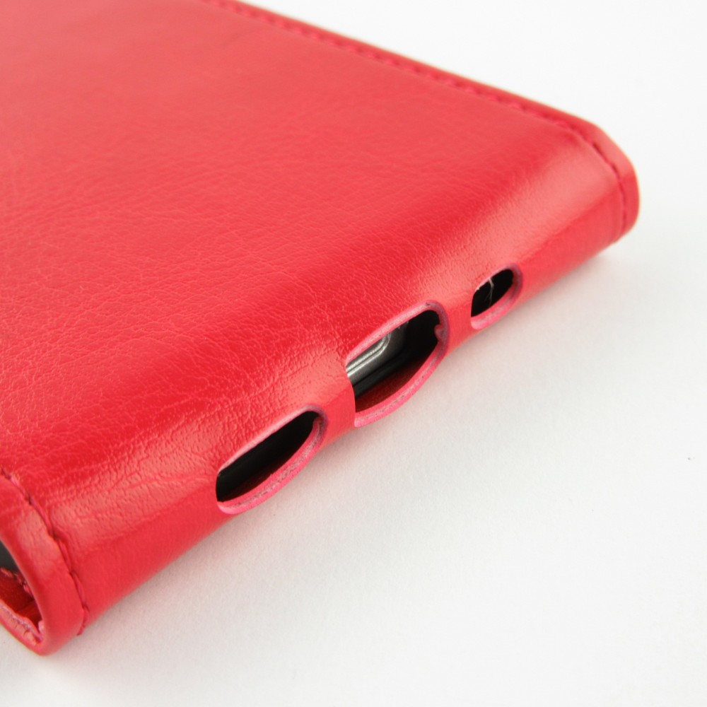 Fourre iPhone 12 mini - Vertical Flip - Rouge