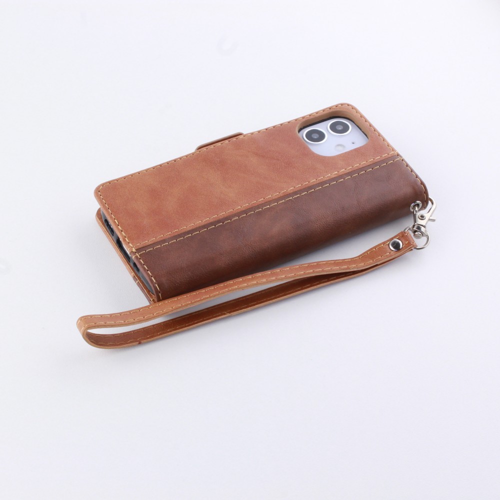 Fourre iPhone 12 mini - Wallet Duo  - Brun