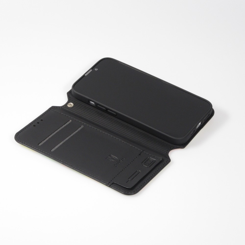 iPhone 13 Case Hülle - Flip Geometrische Dreiecke mit Ablage für Kreditkarten, Ticket, SIM-Karte