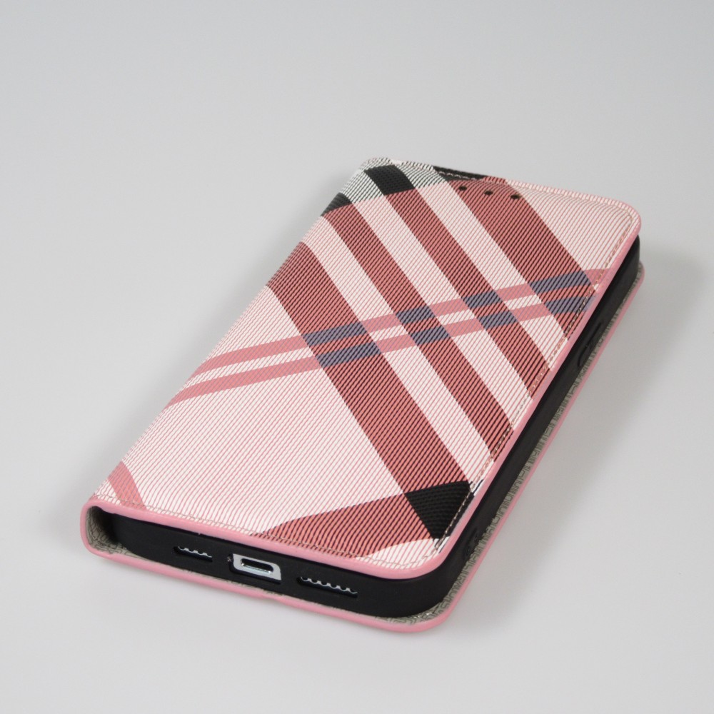 iPhone 13 Case Hülle - Flip Lines - Rosa