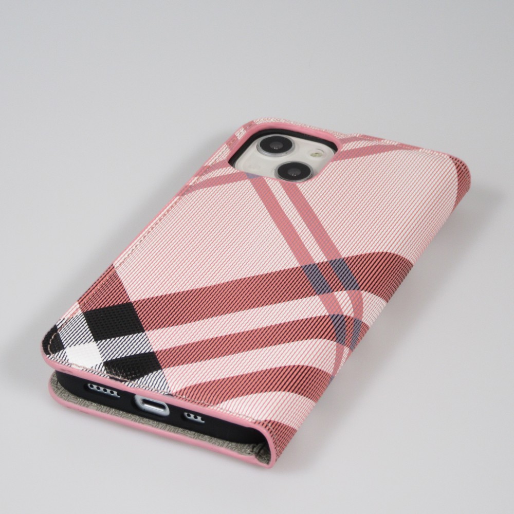 Fourre iPhone 13 - Flip Lines - Rose