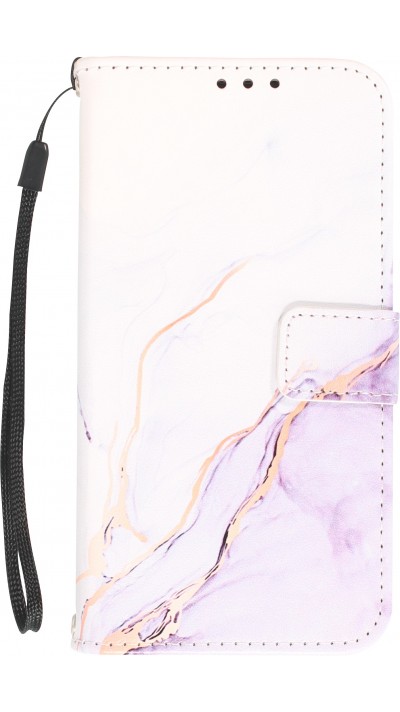 iPhone 13 Case Hülle - Flip Wallet Liquid Color mit Magnet Verschluss - Calm Cloud