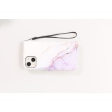iPhone 13 Case Hülle - Flip Wallet Liquid Color mit Magnet Verschluss - Calm Cloud