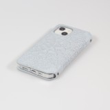 iPhone 13 Case Hülle - Flip Wallet Fashion künstlerisches Mandala Design  - Grau