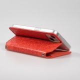 iPhone 13 Case Hülle - Flip Wallet Fashion künstlerisches Mandala Design  - Rot