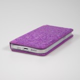 Fourre iPhone 13 - Flip Wallet fashion mandala design artistique - Violet