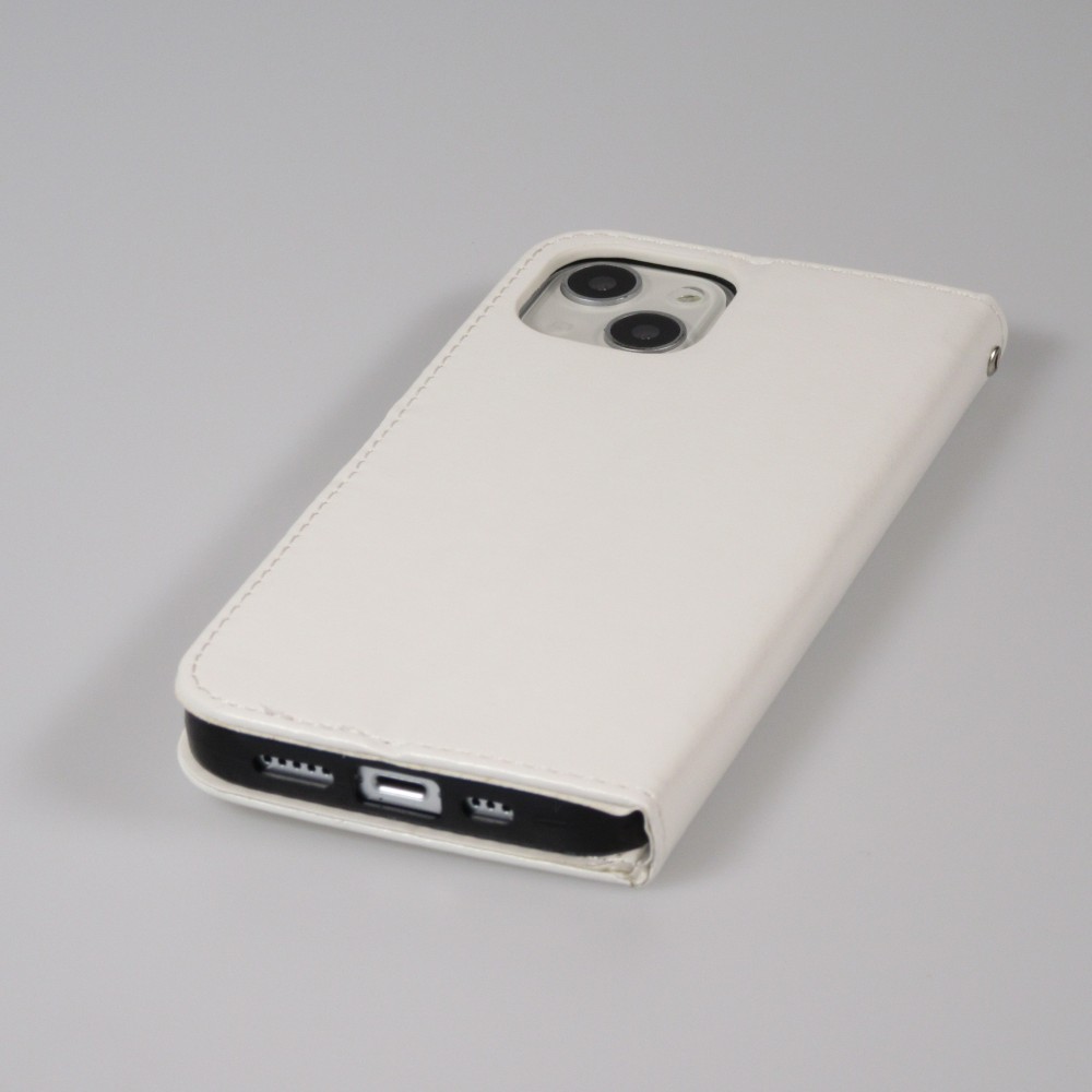 iPhone 13 Case Hülle - Premium Flip - Weiss